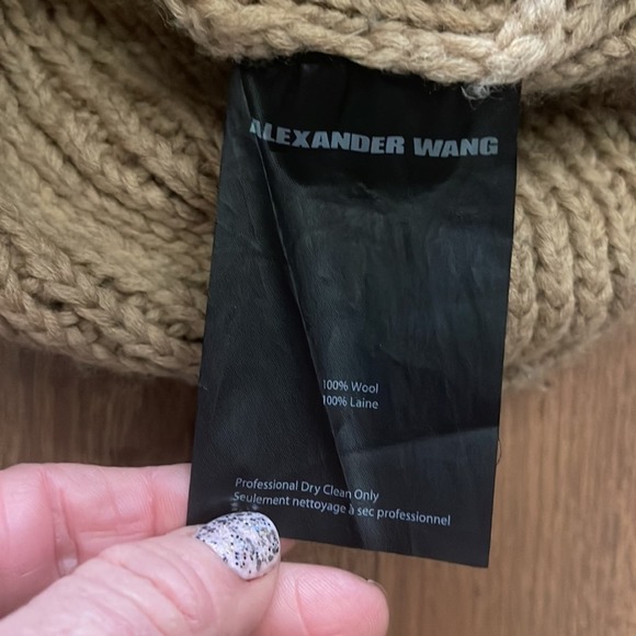 Alexander Wang Chunky Balloon Puffy Sleeve Oversized Wool Cardigan - Picture 6 of 7